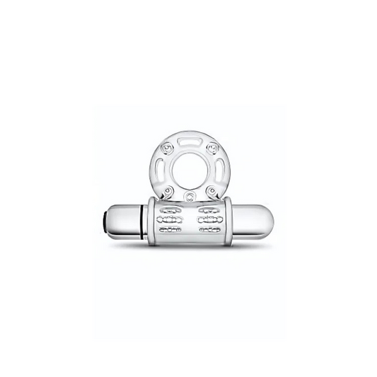 Stay Hard - 10 Function Vibrating Mega Bull Ring - Clear