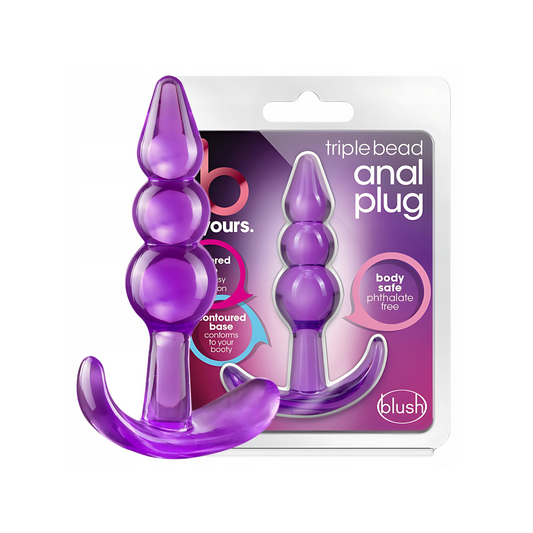 Triple bead anal plug